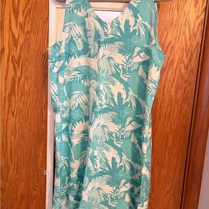 Natural Reflections Teal and White Floral Dress